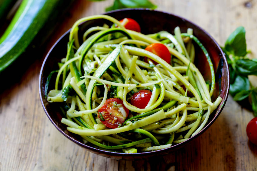 Zucchini Noodles ready to eat